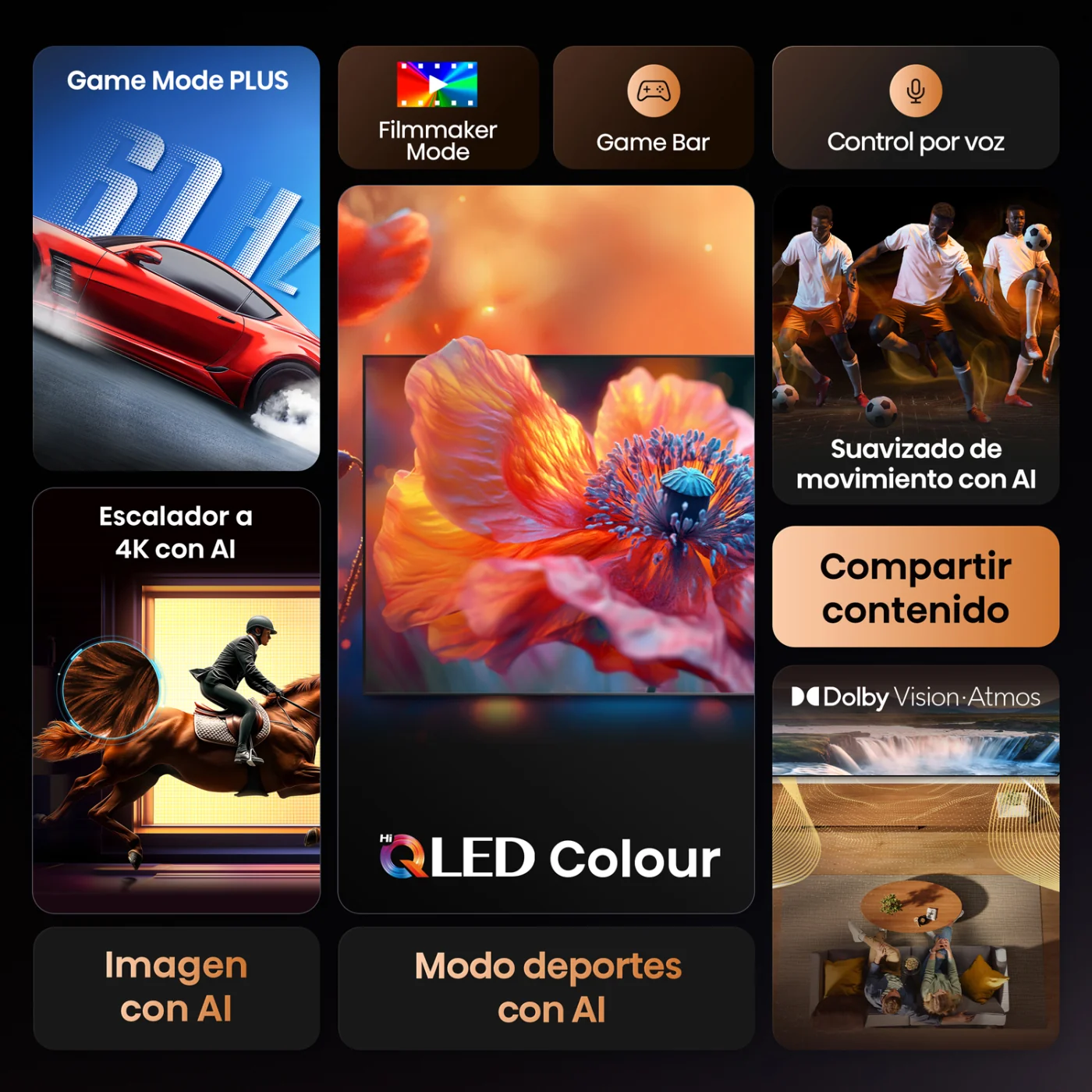TELEVISOR SMART TV HISENSE 4K ULTRA HD 50" 50Q6QV - 2