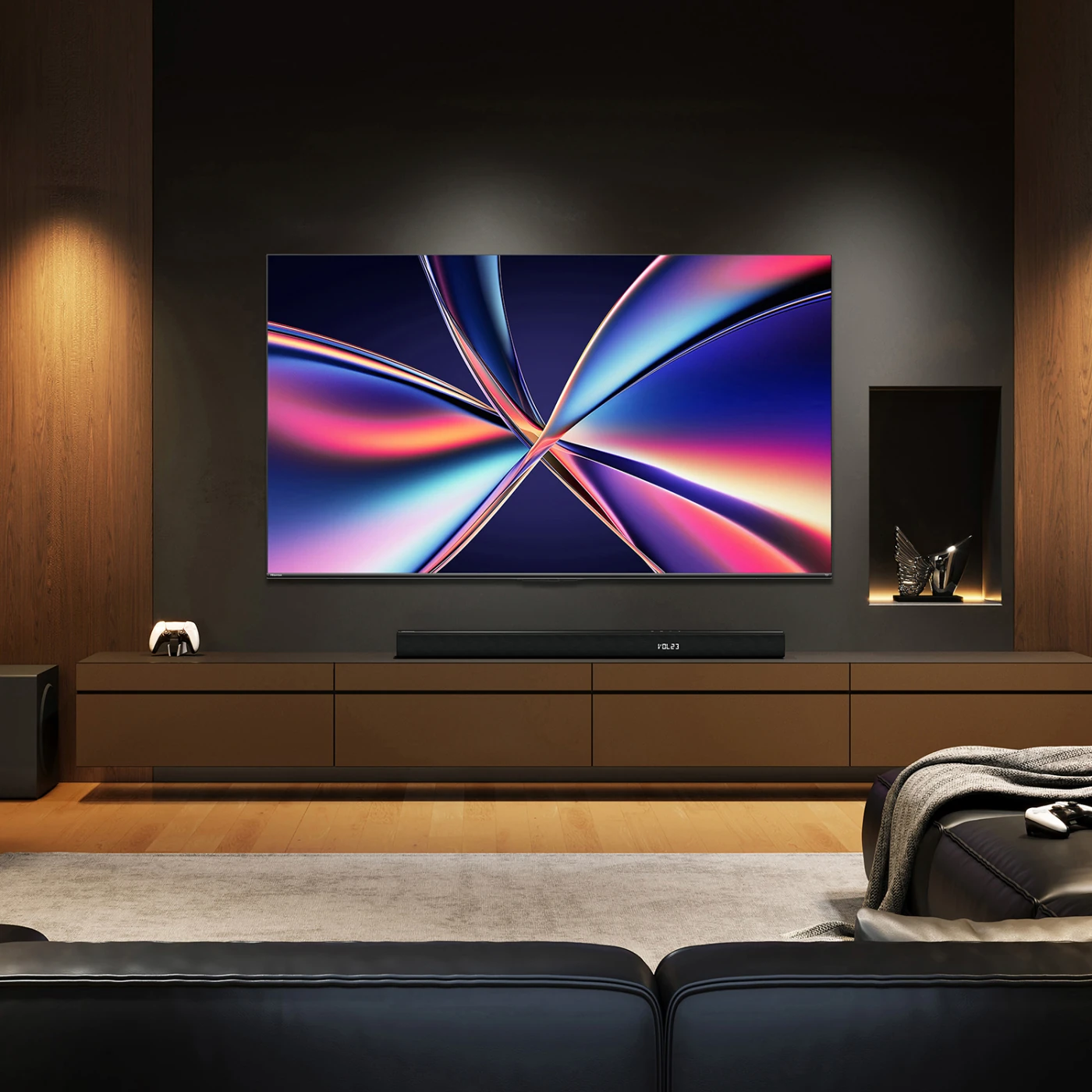 TELEVISOR SMART TV HISENSE 4K ULTRA HD 55” 55U6QV - 9