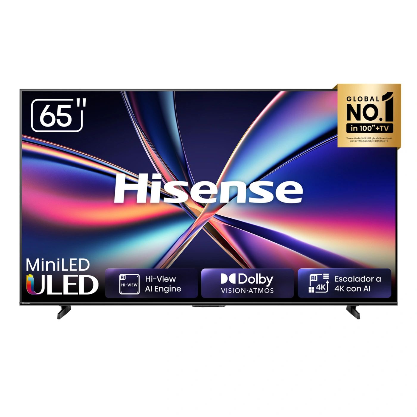TELEVISOR SMART TV HISENSE 4K ULTRA HD 65” 65U6QV - 1