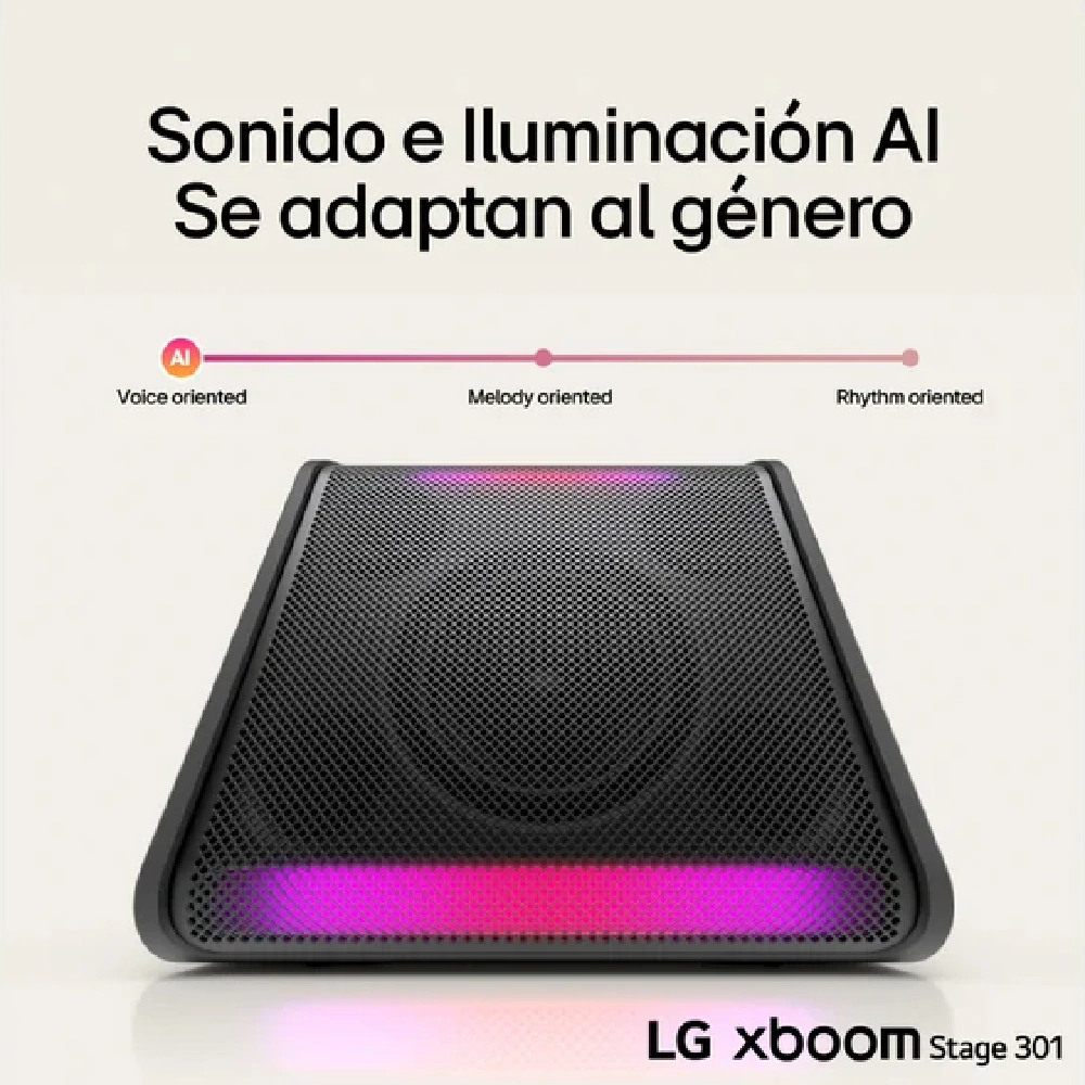 PARLANTE LG XBOOM STAGE 301 120W PORTÁTIL 12 HRS BATERÍA HRS IPX4 (2025) - 9