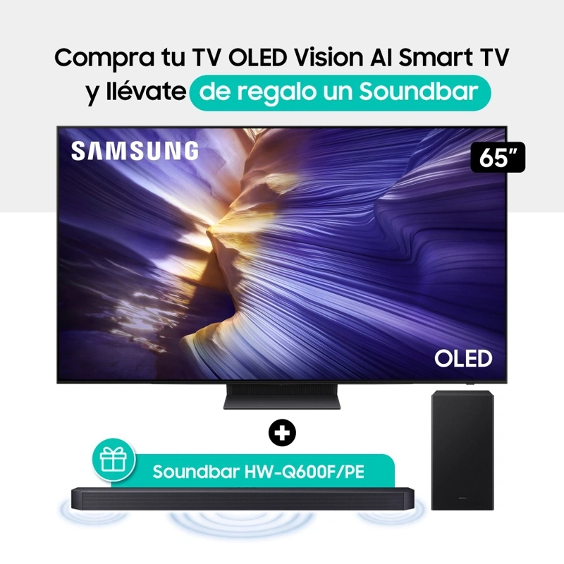 TELEVISOR SMART TV SAMSUNG OLED 65” F-QN65S90FA-02 - 1