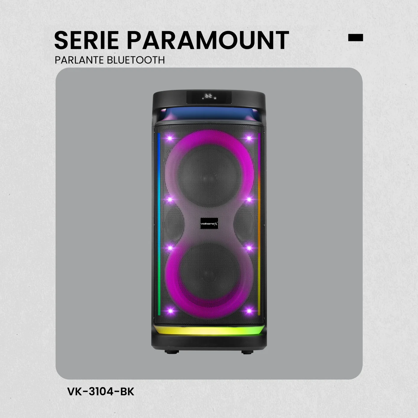 PARLANTE BLUETOOTH VOLKANO X PARAMOUNT SERIES 8 PARTY SPEAKER - 1