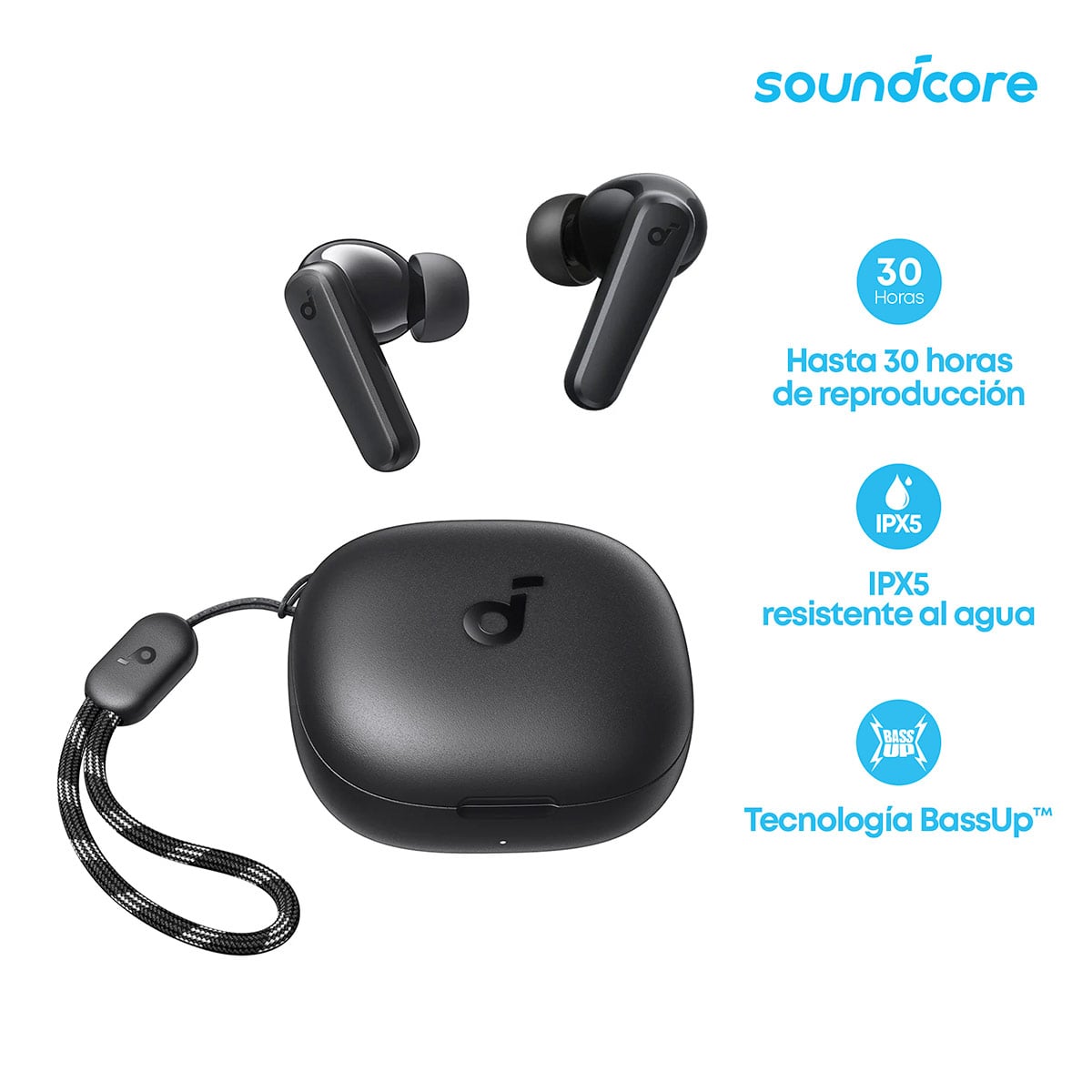 AUDÍFONOS SOUNDCORE IN EAR P25I BLUETOOTH - 1