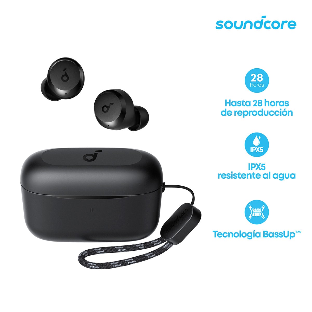 AUDÍFONOS SOUNDCORE IN EAR A25I BLUETOOTH - 1