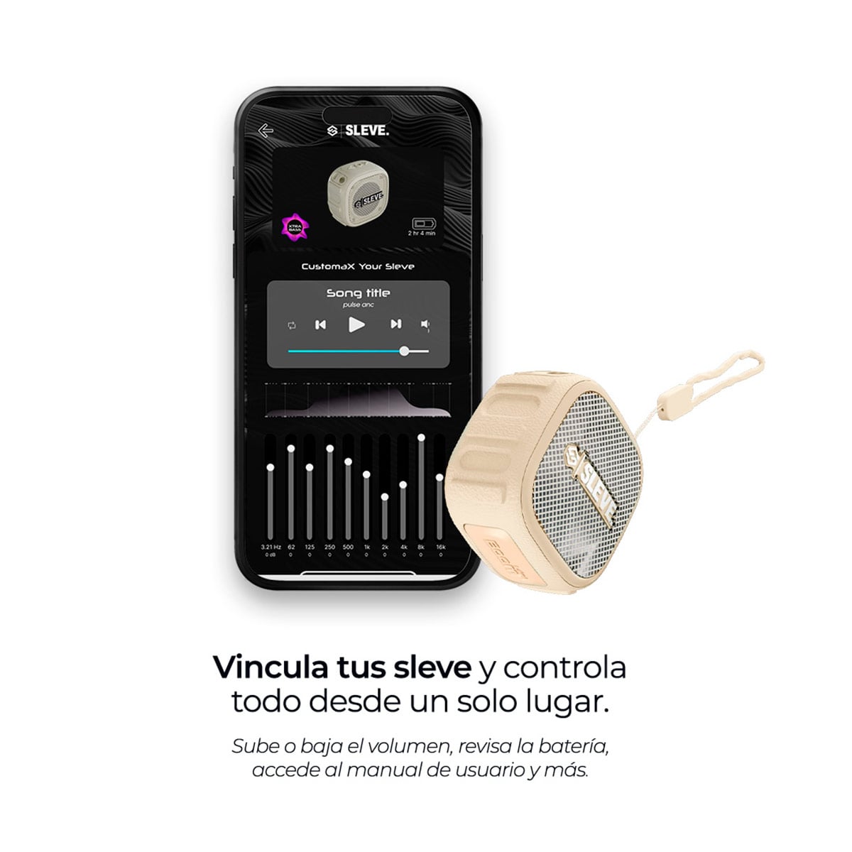 PARLANTE BLUETOOTH SLEVE MOBILE BOOM MINI 3W - 4