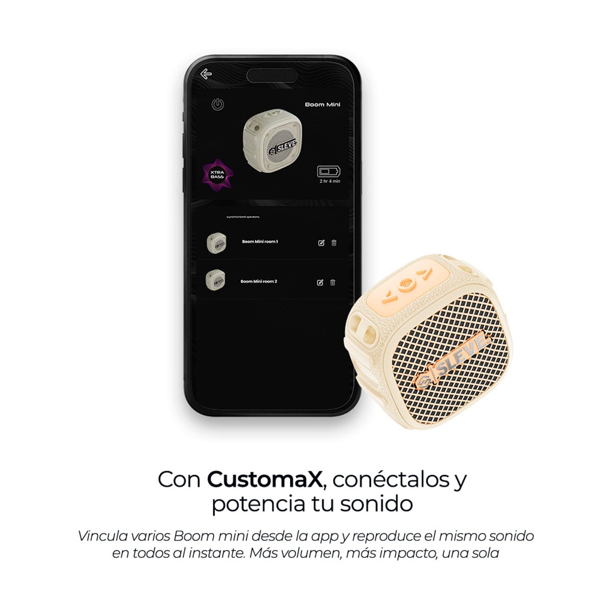 PARLANTE BLUETOOTH SLEVE MOBILE BOOM MINI 3W - 5