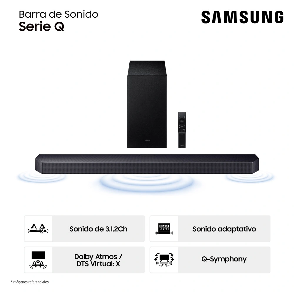 SOUNDBAR SAMSUNG SERIE Q 3.1.2 CH. Q600F (2025) - 1