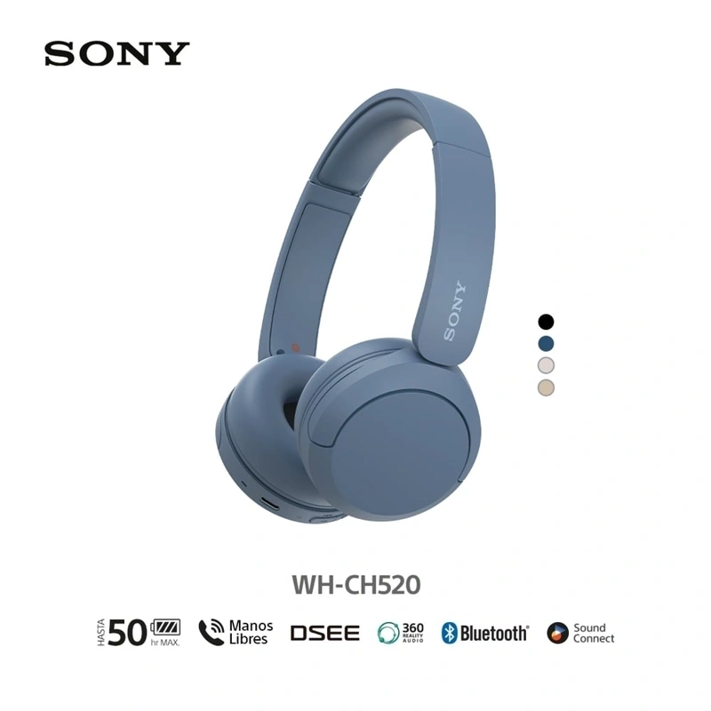 AUDÍFONOS SONY OVER-EAR WH-CH520 BLUETOOTH - 1