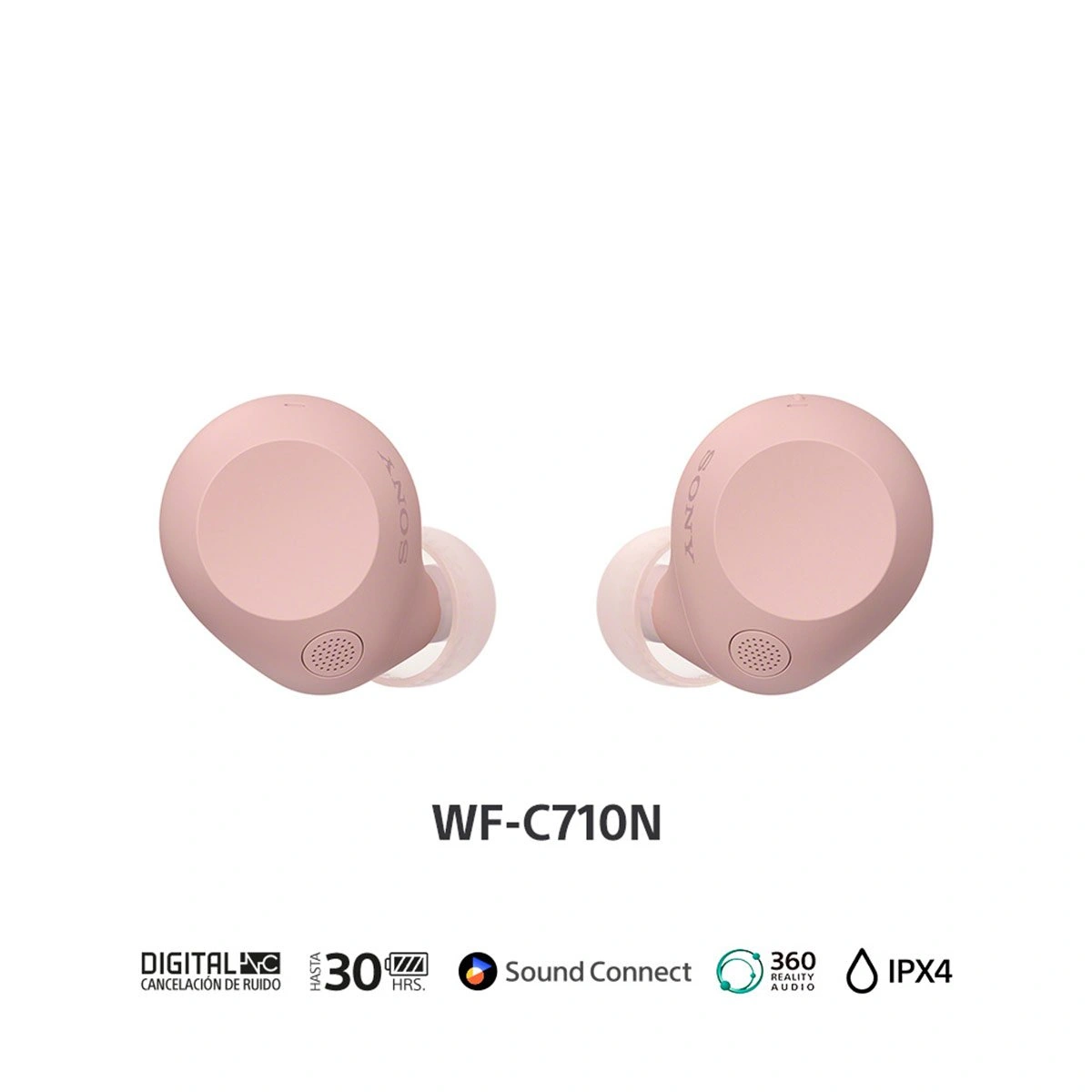 AUDÍFONOS SONY IN EAR WF-C710N ROSADO - 1