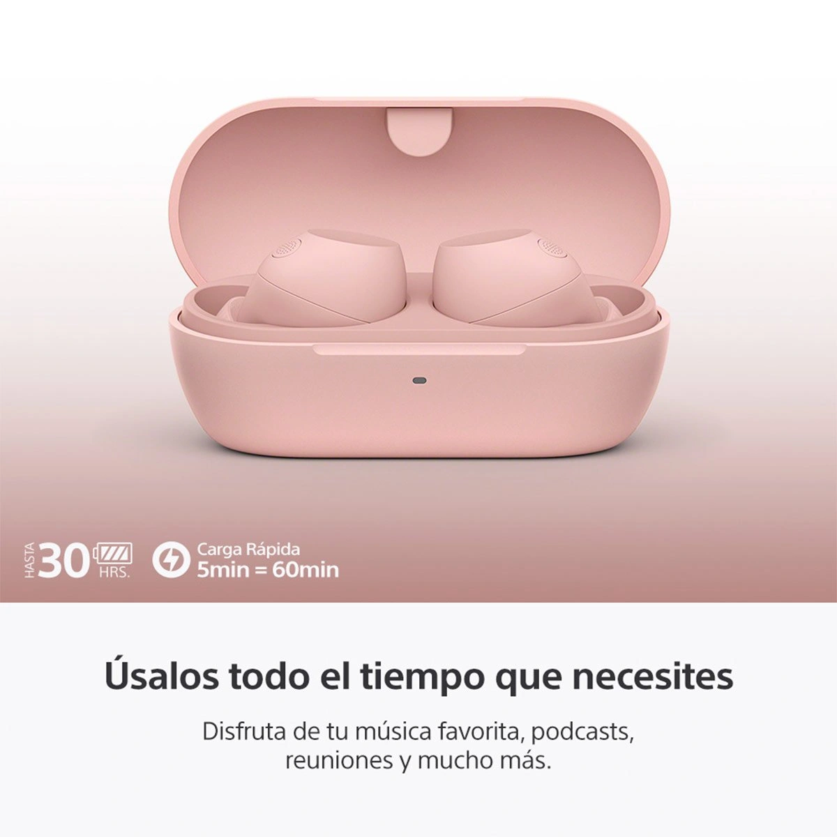 AUDÍFONOS SONY IN EAR WF-C710N ROSADO - 6