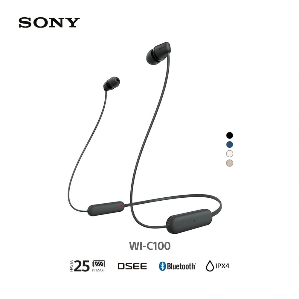 AUDÍFONOS SONY IN-EAR WI-C100 BLUETOOTH - 1