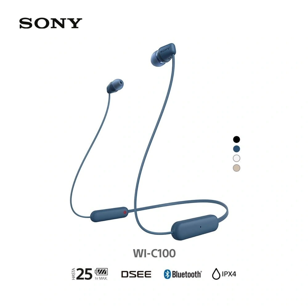 AUDÍFONOS SONY IN-EAR WI-C100 BLUETOOTH - 1