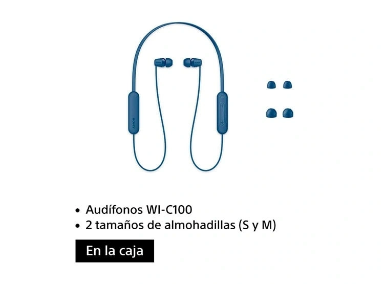 AUDÍFONOS SONY IN-EAR WI-C100 BLUETOOTH - 2