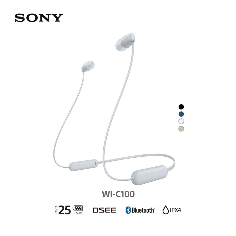 AUDÍFONOS SONY IN-EAR WI-C100 BLUETOOTH - 1
