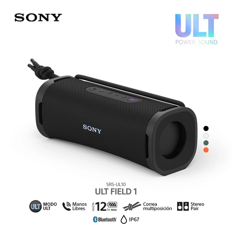 PARLANTE BLUETOOTH SONY SRS-ULT10 PORTÁTIL ULT FIELD 1 NEGRO - 1