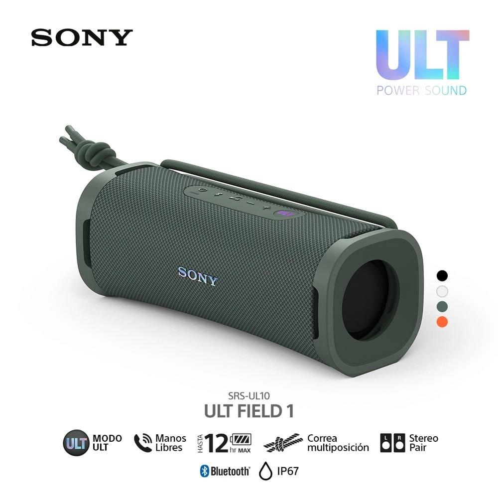 PARLANTE BLUETOOTH SONY SRS-ULT10 PORTÁTIL ULT FIELD 1 NEGRO - 1