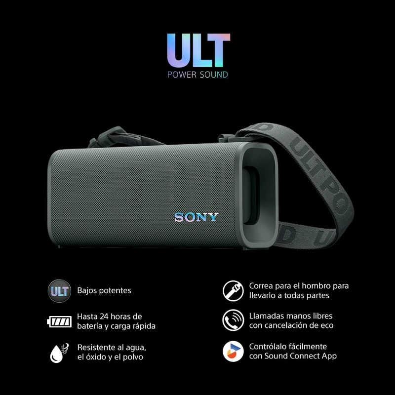 PARLANTE PORTÁTIL SONY SRS-ULT30/BCLA NEGRO - 2