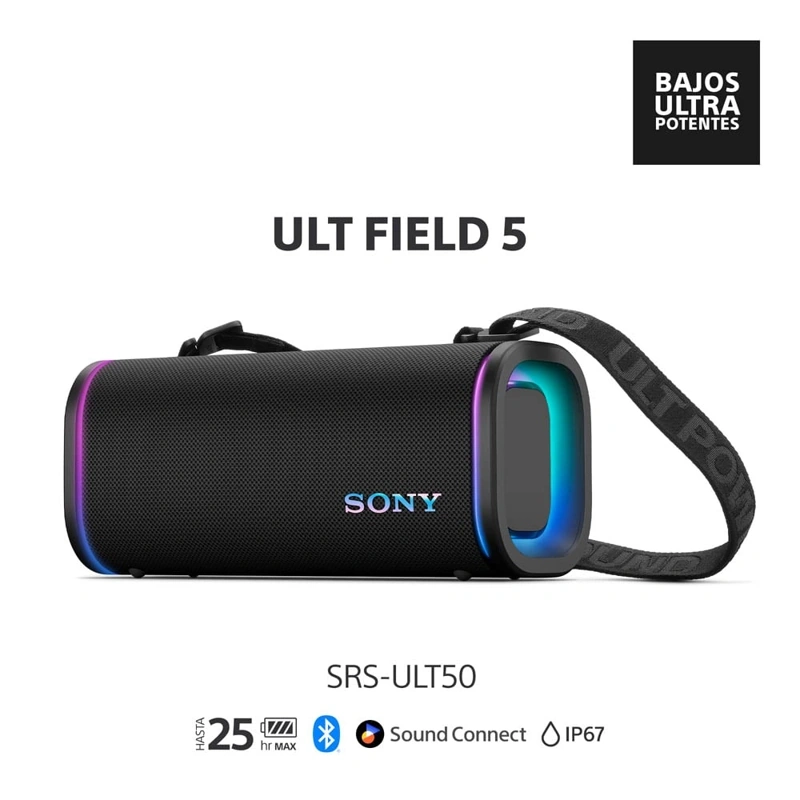 PARLANTE PORTÁTIL SONY SRS-ULT50/BZLA NEGRO - 1