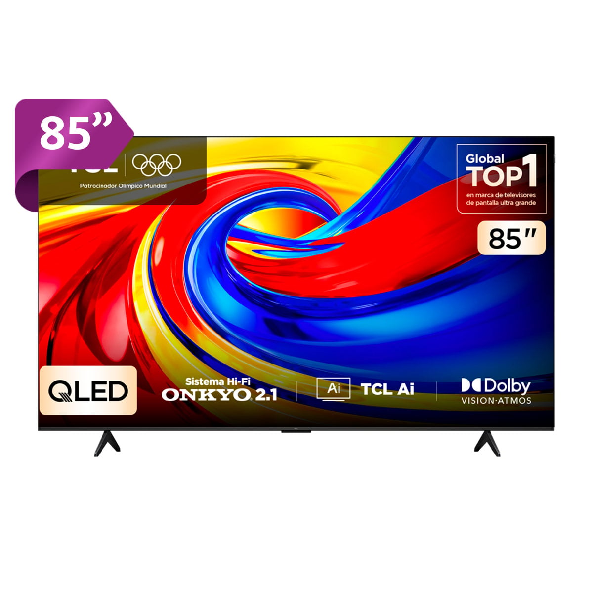 TELEVISOR SMART TV TCL 4K ULTRA HD 85" QLED 85P7L - 1
