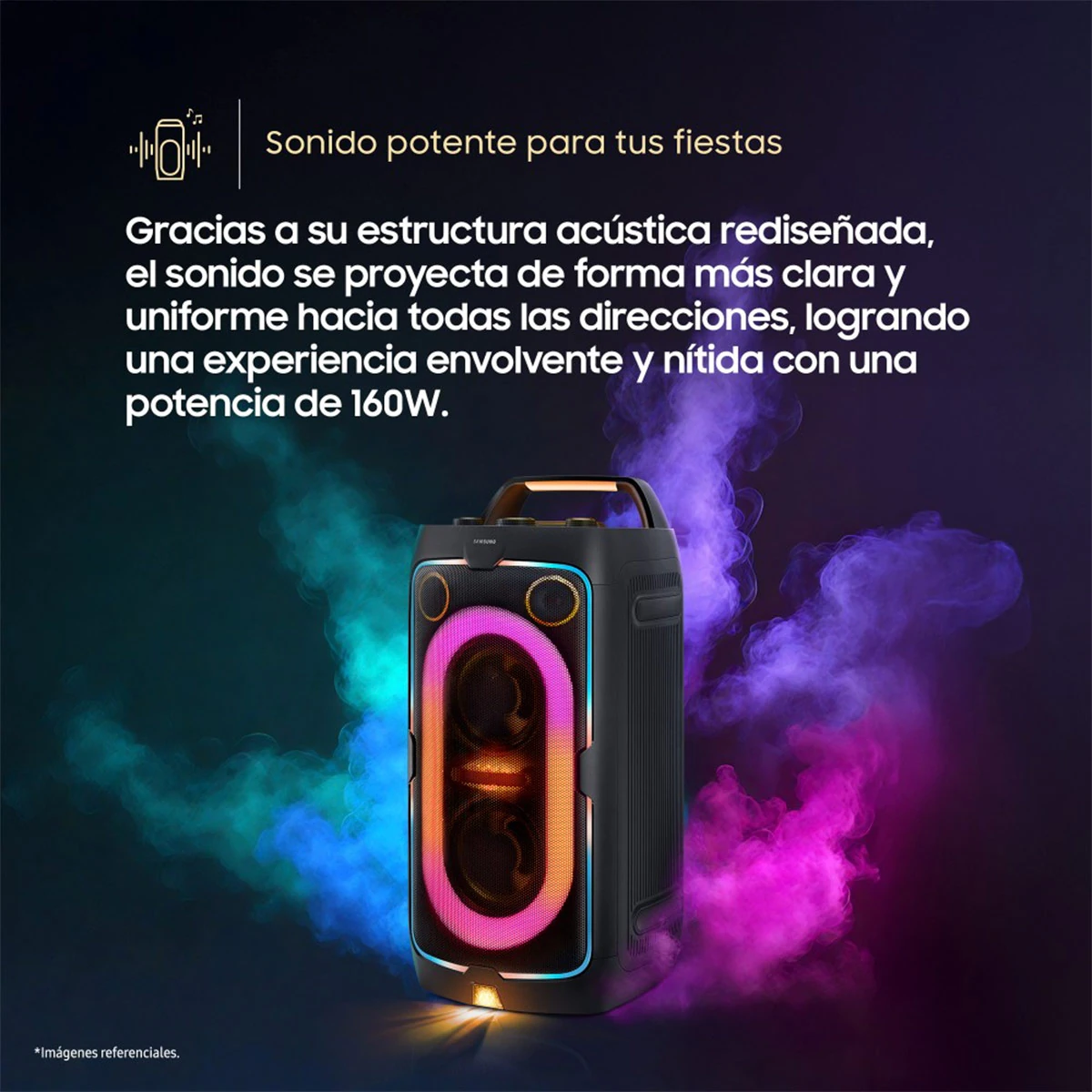 PARLANTE BLUETOOTH SAMSUNG MX-ST40F 160W - 4