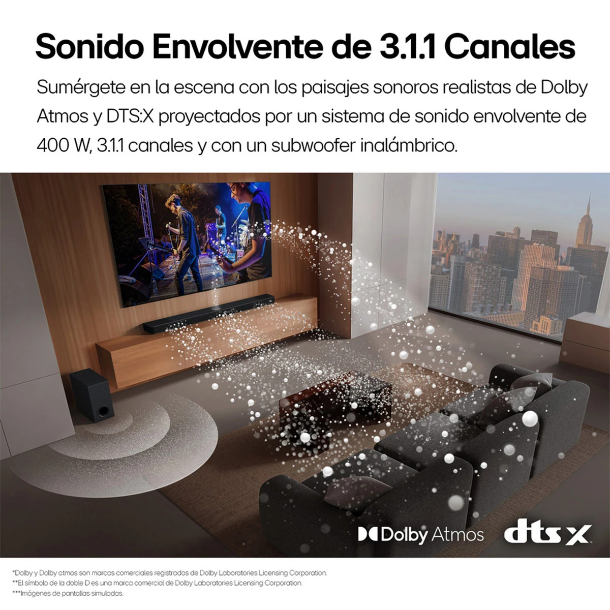 SOUNDBAR LG S70TY 3.1.1 400W - 9