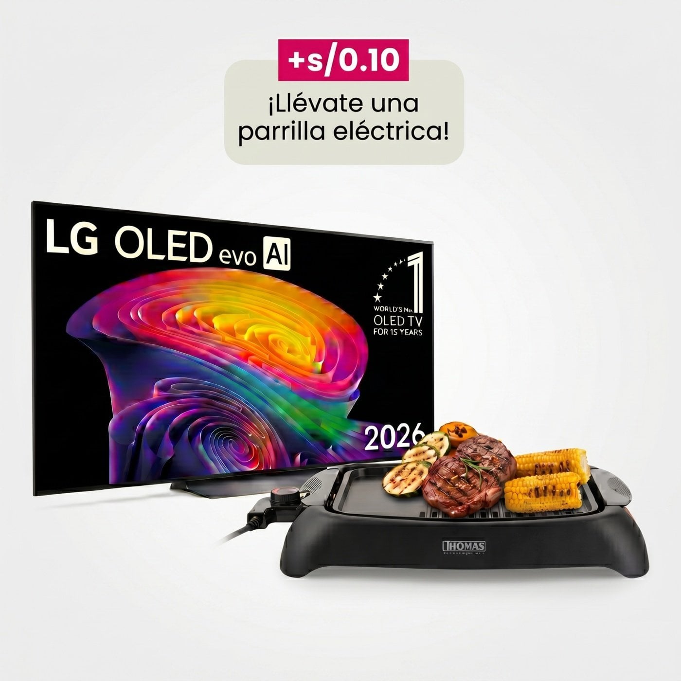 TELEVISOR SMART TV LG OLED EVO AI 4k 55" OLED55C6PSA CON THINQ AI (2026) - 1