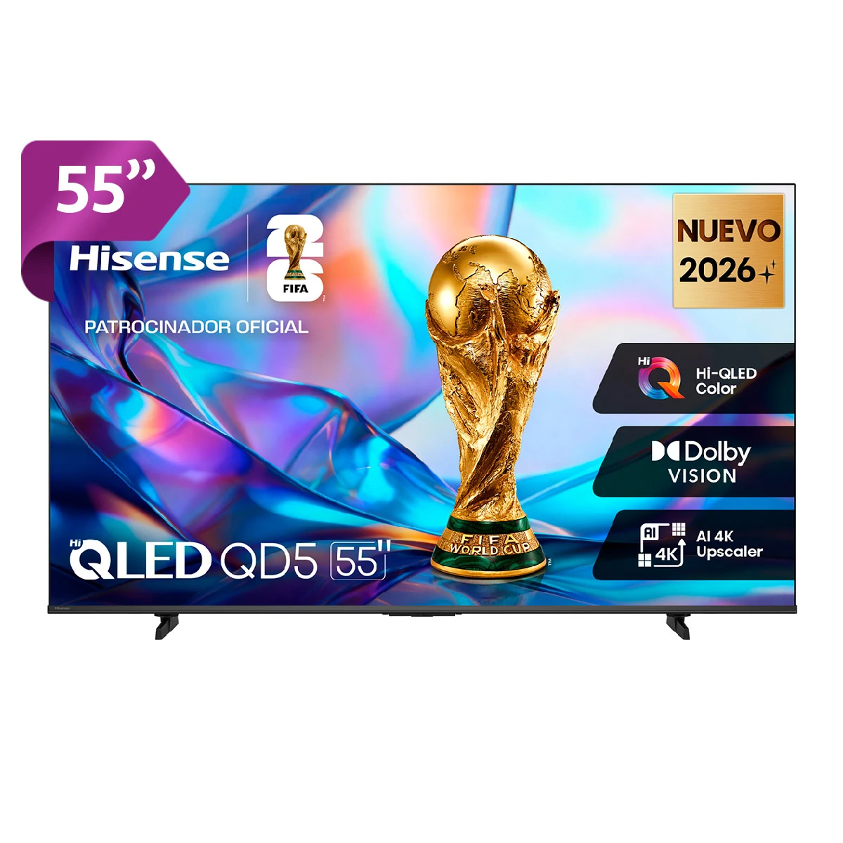 TELEVISOR SMART TV HISENSE 4K ULTRA HD 55” 55QD5SV - 1