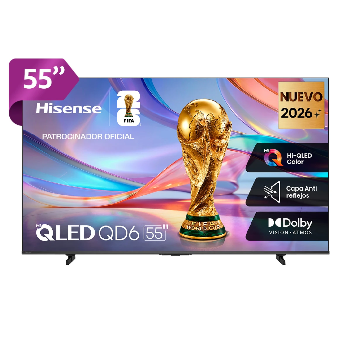 TELEVISOR SMART TV HISENSE 4K ULTRA HD 55” 55QD68SG - 1