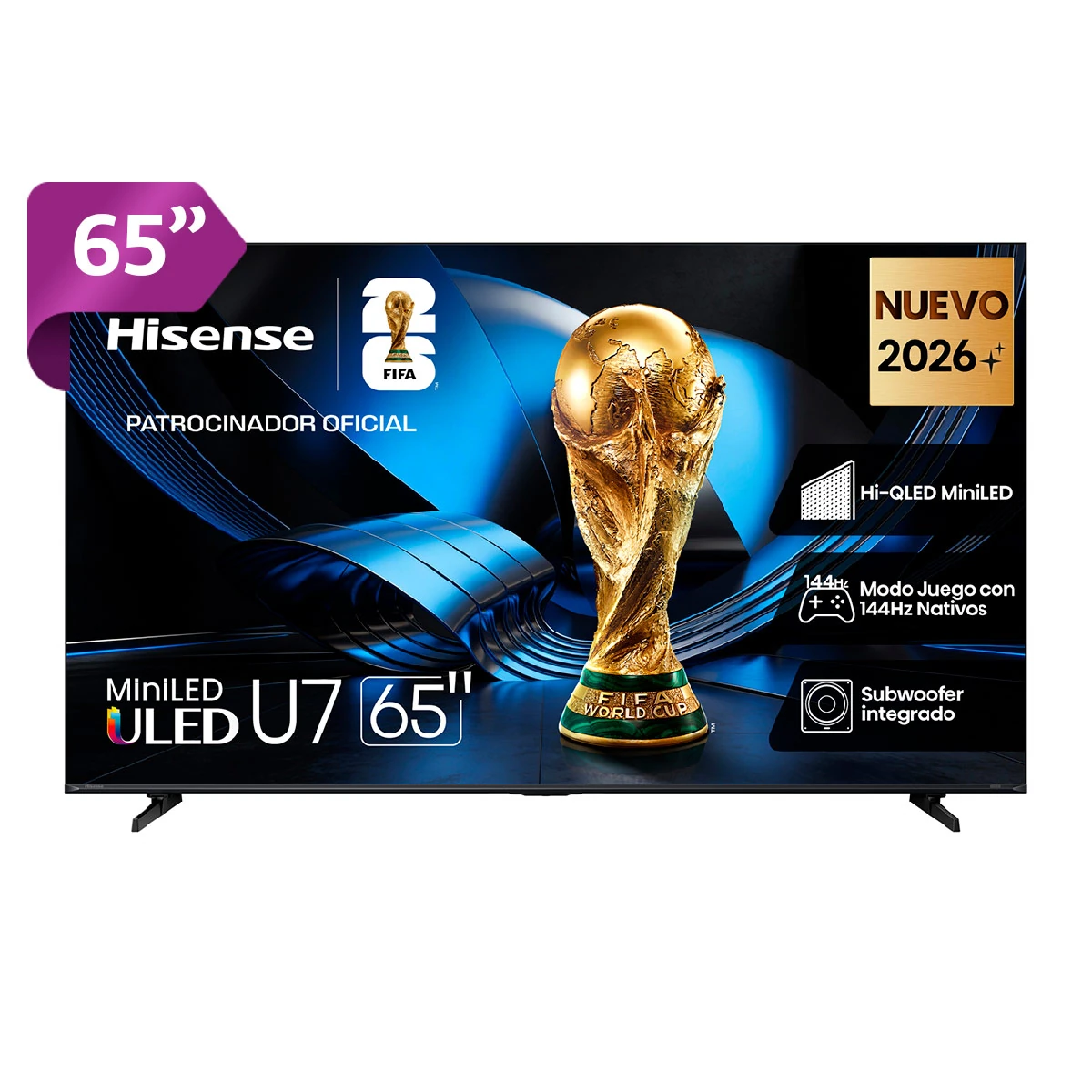 TELEVISOR SMART TV HISENSE 4K ULTRA HD 65” 65U7ESG - 1