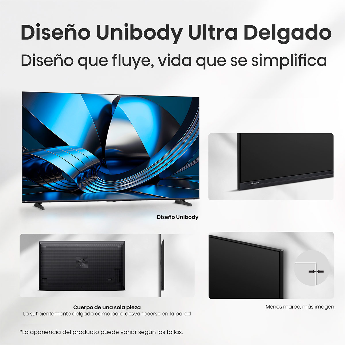 TELEVISOR SMART TV HISENSE 4K ULTRA HD 65” 65U7ESG - 13
