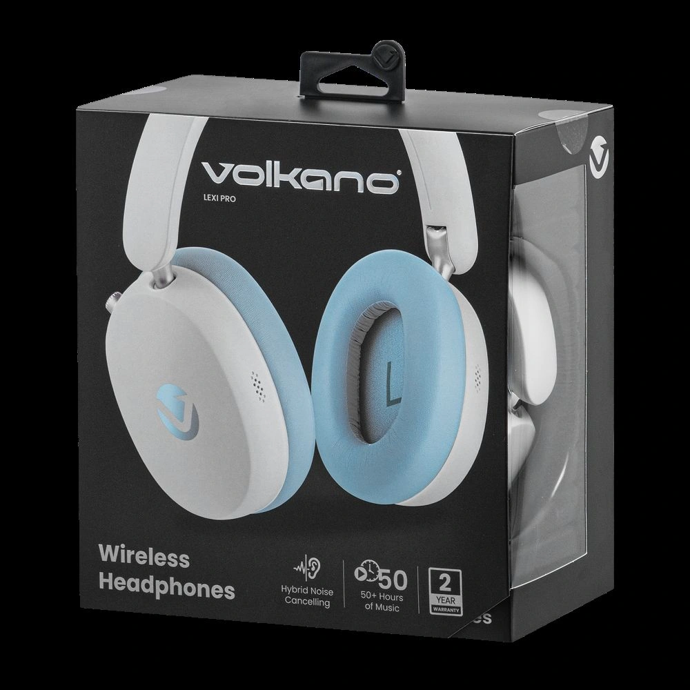 AUDÍFONOS OVER EAR VOLKANO LEXI PRO HYBRIC ANC HEADPHONES - BLUE / CR - 6