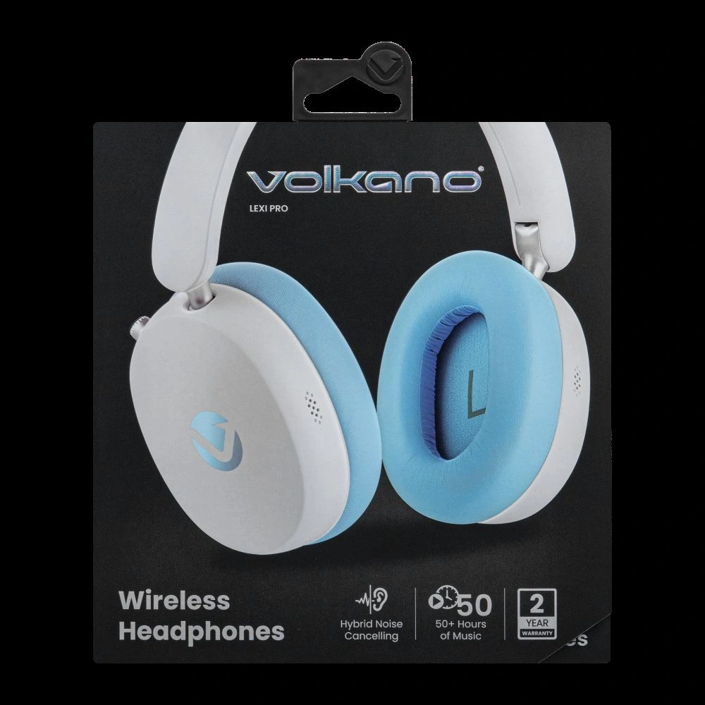 AUDÍFONOS OVER EAR VOLKANO LEXI PRO HYBRIC ANC HEADPHONES - BLUE / CR - 7