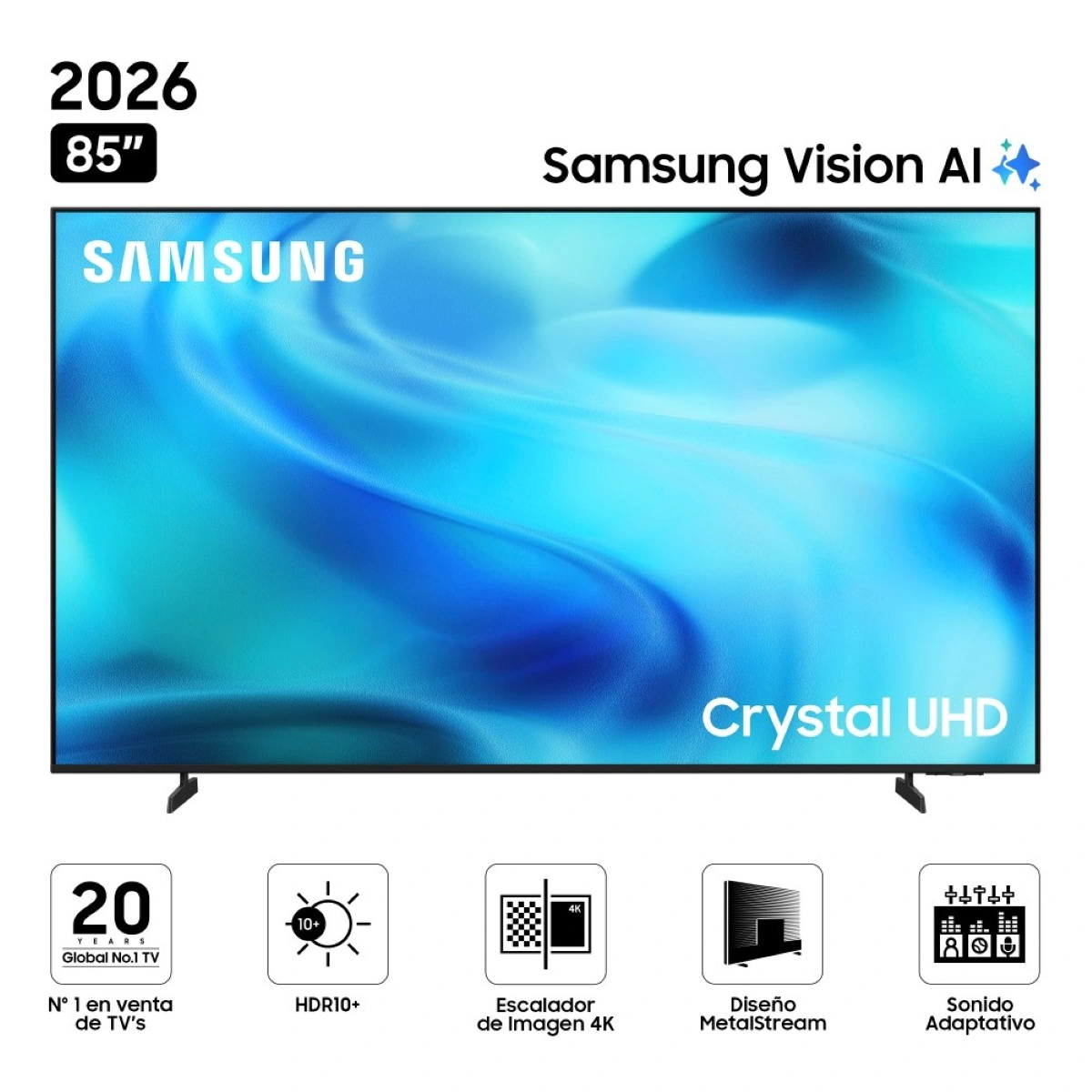 TELEVISOR SMART TV SAMSUNG 4K ACTIVE HDR 85” UN85U8000HGXPE - 1