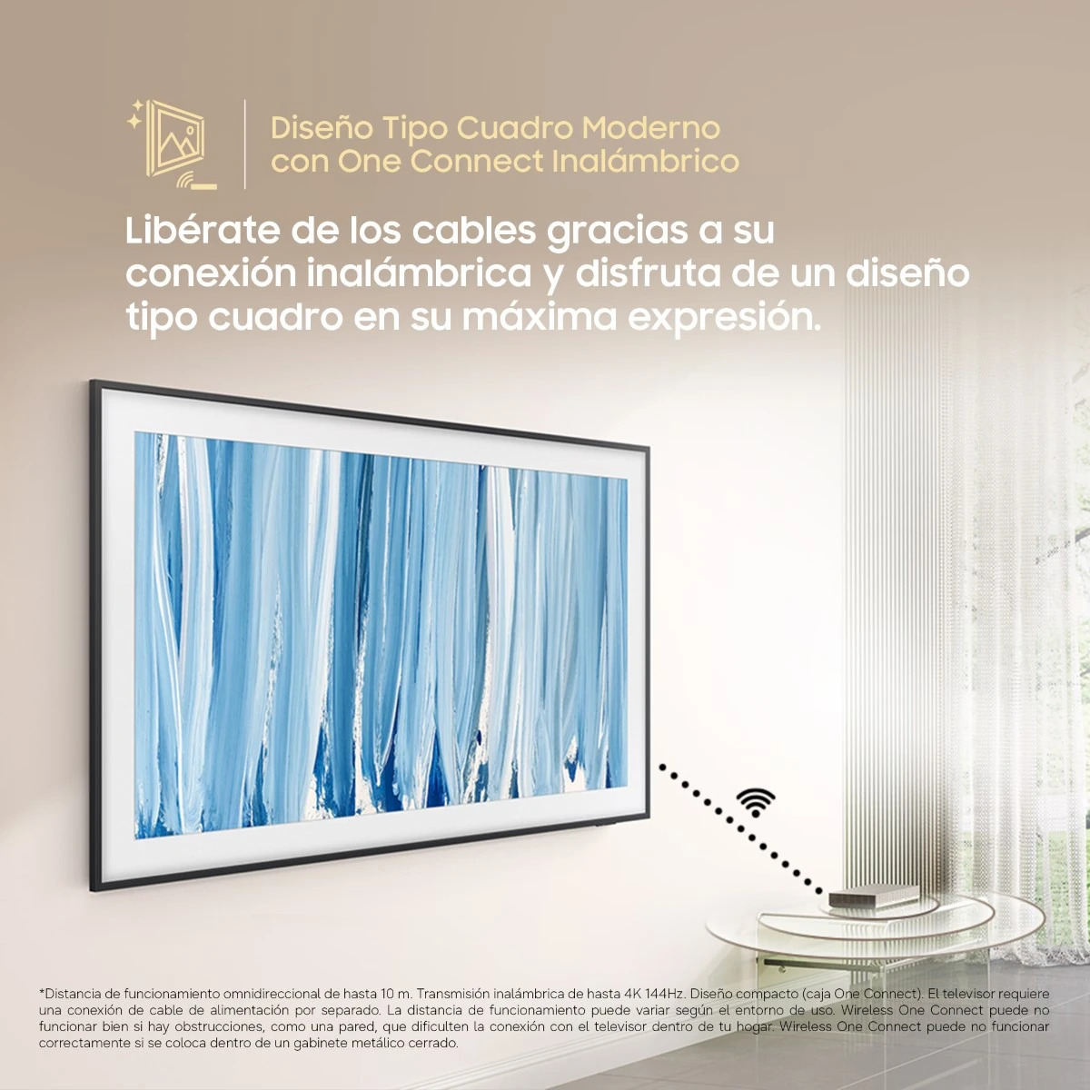 TELEVISOR SMART TV SAMSUNG 4K ACTIVE HDR 65" THE FRAME PRO LS03HW VISION AI (2026) - 4