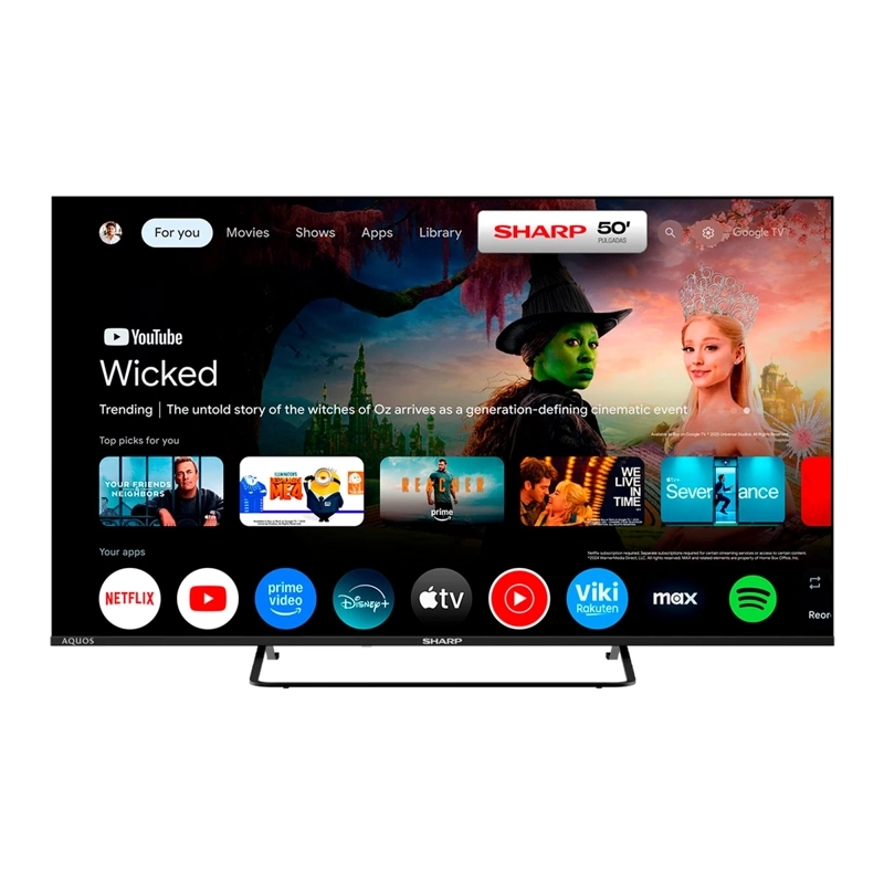 TELEVISOR SMART TV SHARP 4T-C50HM6160L 4K UHD GTV 50" - 2