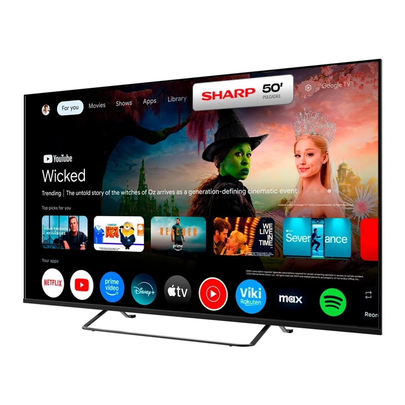 TELEVISOR SMART TV SHARP 4T-C50HM6160L 4K UHD GTV 50" - 3
