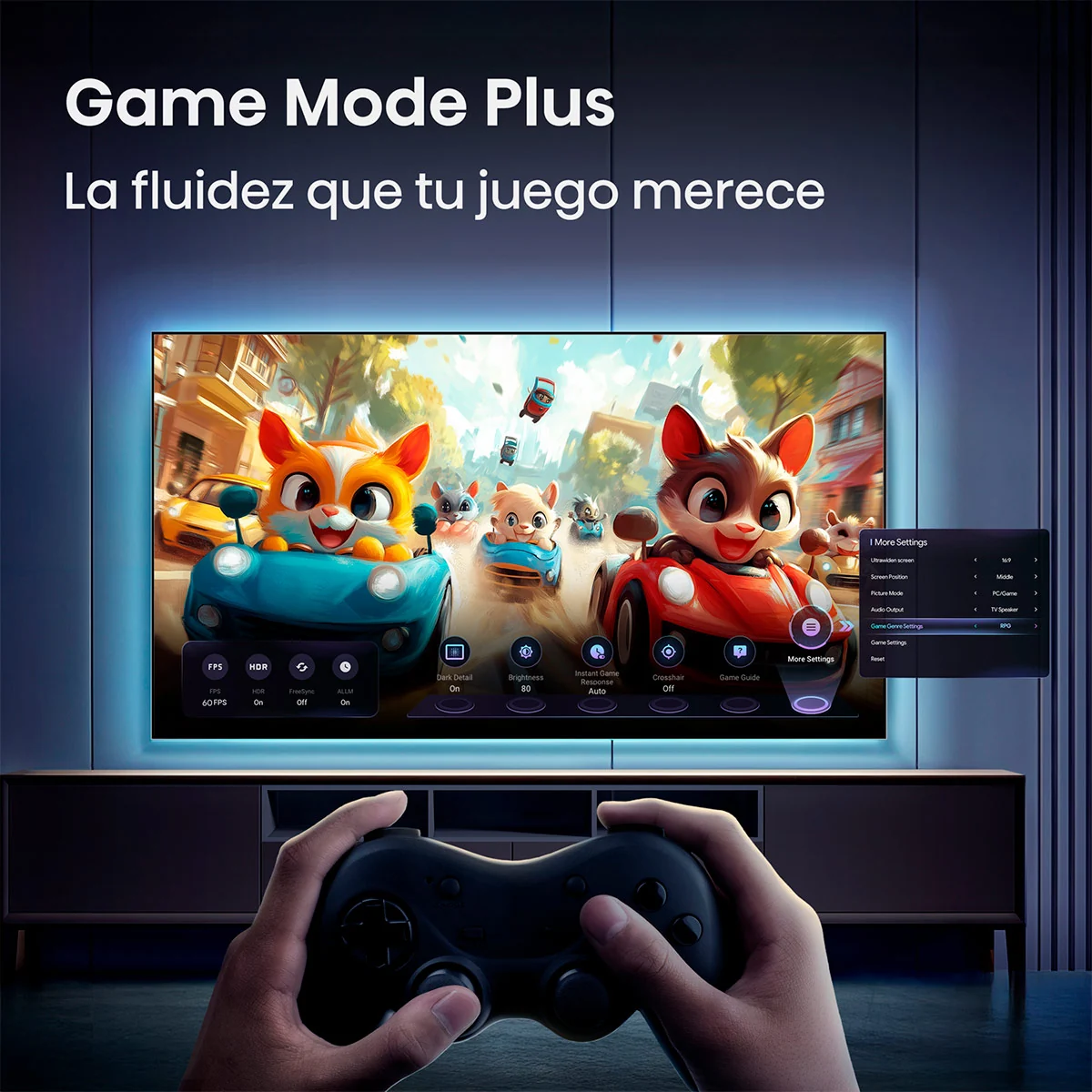 TELEVISOR SMART TV HISENSE 55" 55U6ESG MINI-LED UHD GOOGLE TV - 9