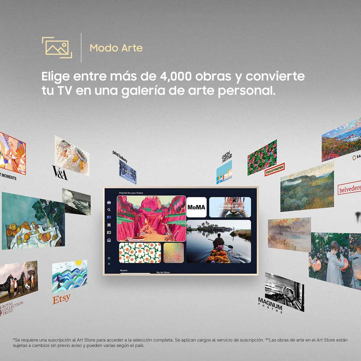 TELEVISOR SMART TV SAMSUNG 4K ACTIVE HDR 55'' THE FRAME BUILT IN LS03HE VISION AI SMART TV (2026) - 5