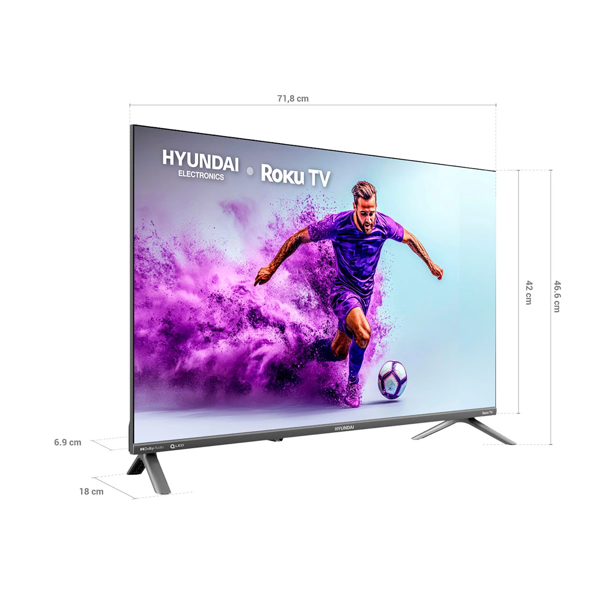 TELEVISOR SMART TV HYUNDAI QLED 32” HYLED3258QR - 5