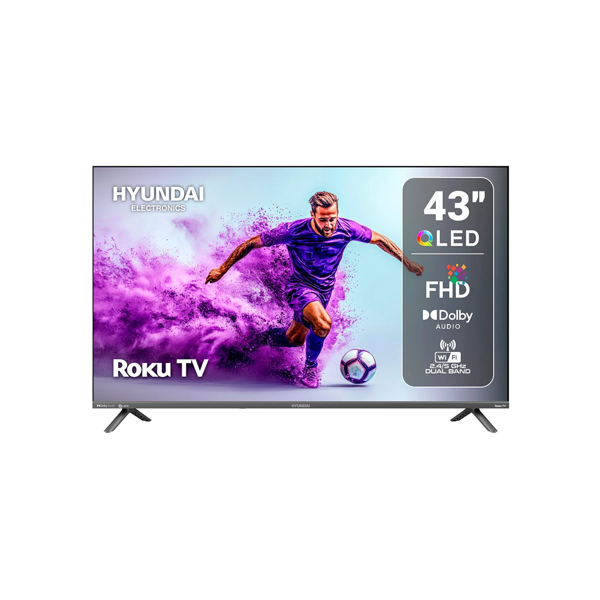 TELEVISOR SMART TV HYUNDAI QLED 43” HYLED4327QR - 2