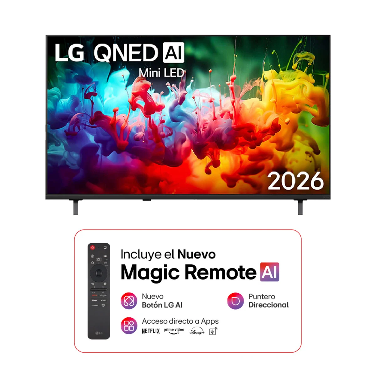 TELEVISOR SMART TV LG 4K ULTRA HD 85” 85QNED70BSA (2026) - 3