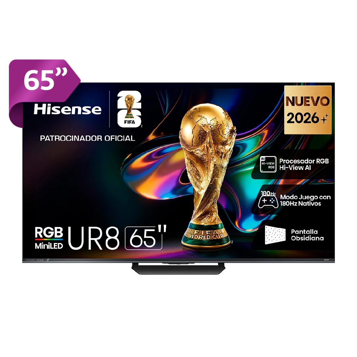 TELEVISOR SMART TV HISENSE 4K ULTRA HD 65” 65UR8SG - 1