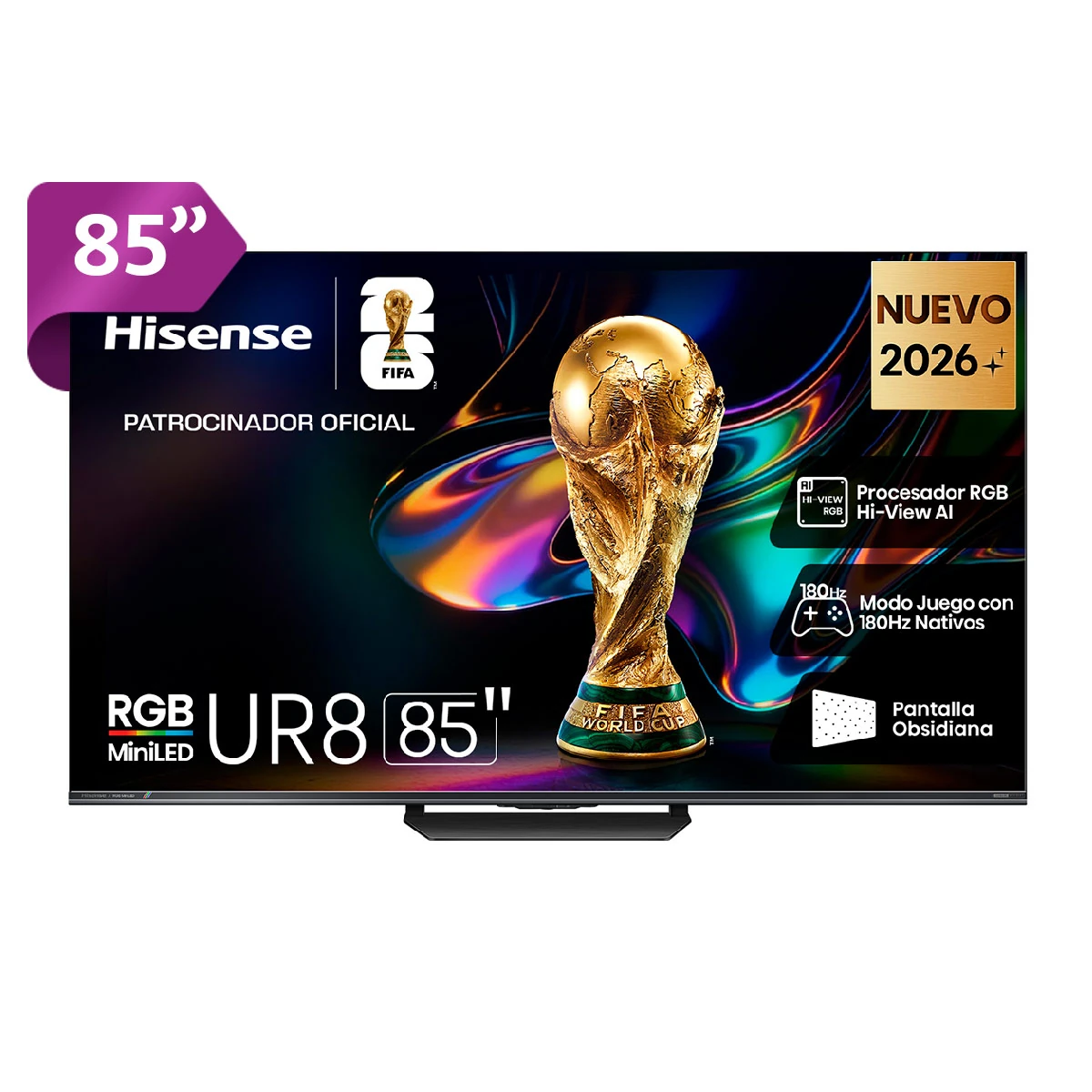 TELEVISOR SMART TV HISENSE 4K ULTRA HD 85” 85UR8SG - 1