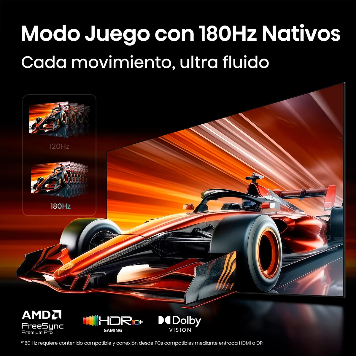 TELEVISOR SMART TV HISENSE 4K ULTRA HD 85” 85UR8SG - 8