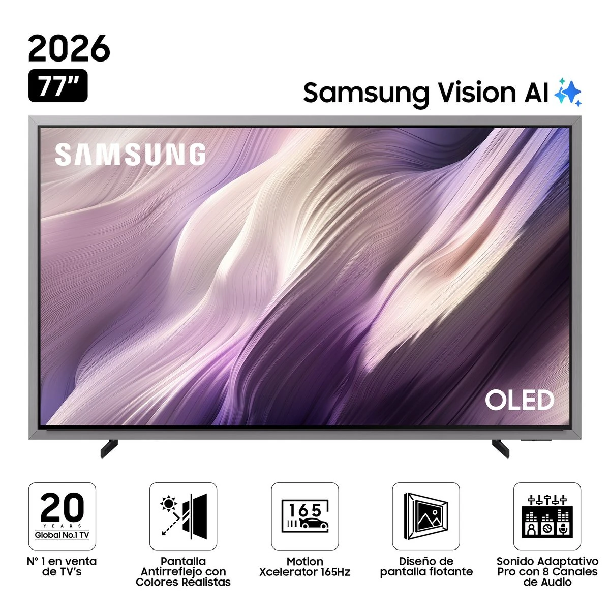TELEVISOR SMART TV SAMSUNG 4K ACTIVE HDR 77'' OLED S95H VISION AI SMART TV (2026) - 1
