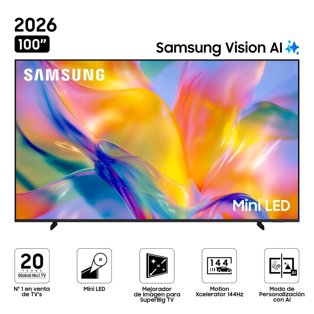 TELEVISOR SMART TV SAMSUNG 4K ACTIVE HDR 100” VISION AI UN100M90HGXPE (2026) - 1