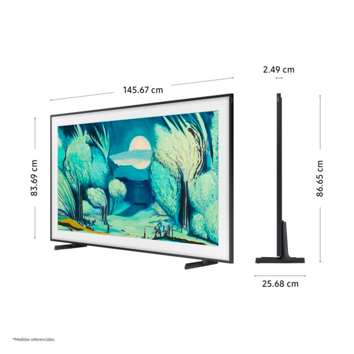 TELEVISOR SMART TV SAMSUNG 4K ACTIVE HDR 65” THE FRAME VISION AI F-QN65LS03F-08 (2025) - 2