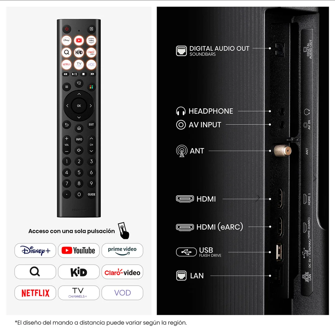 TELEVISOR HISENSE QLED 40" 40Q4SV FHD - 13