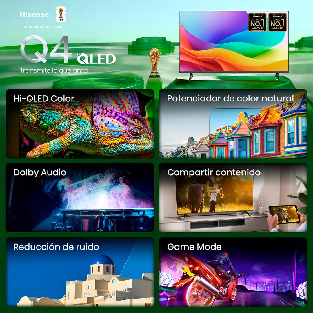 TELEVISOR HISENSE QLED 40" 40Q4SV FHD - 5