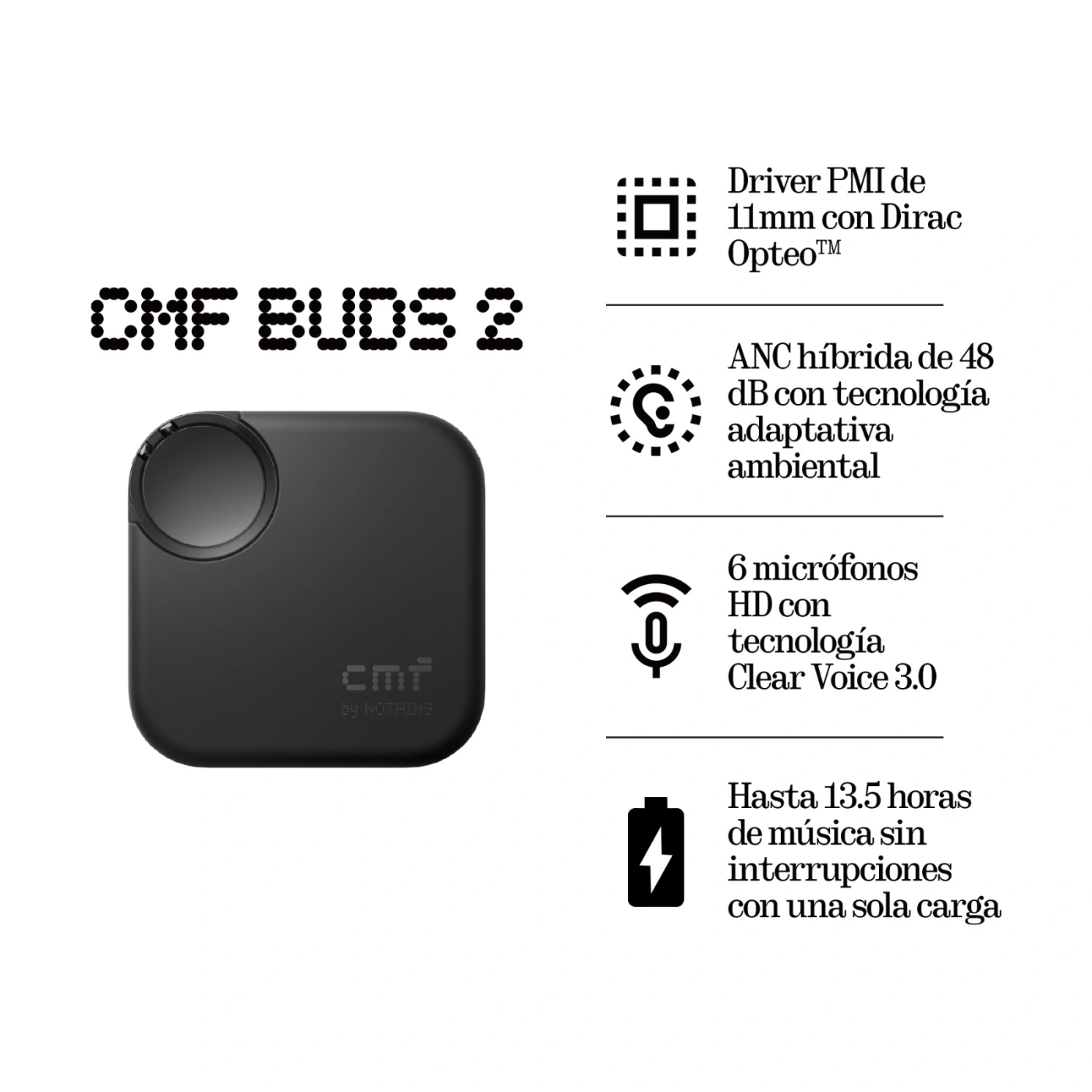 AUDÍFONOS CMF BUDS 2 - 6